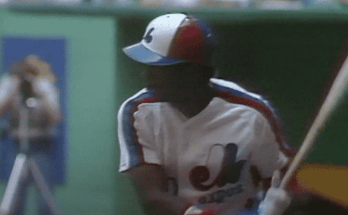 Tim Raines showcasing his speed and agility, a highlight in '80s baseball.